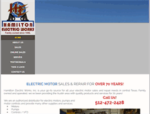Tablet Screenshot of hamilton-electric.com
